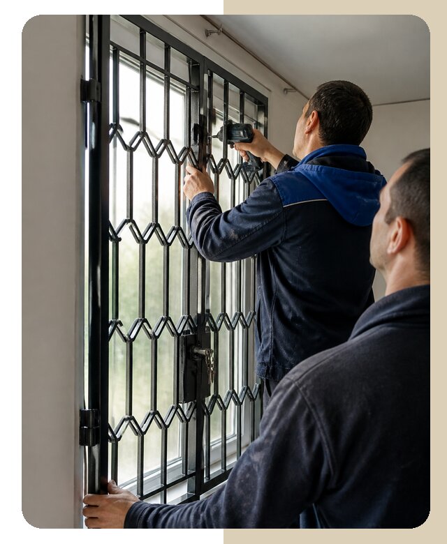 Установка распашных решеток в Шахтах цена от 7054 р. | ДвериЛегко-Шхт